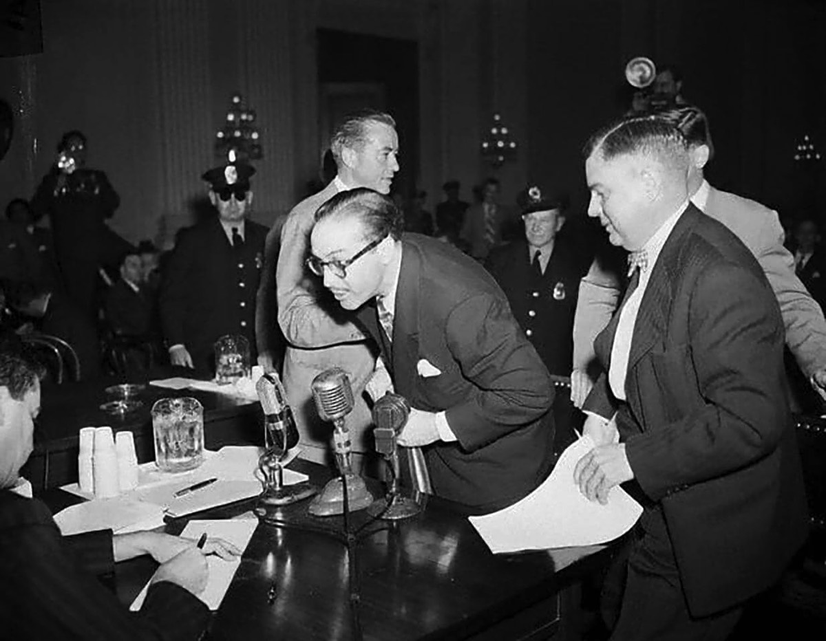 DonaldTrumbo at the HUAC hearings